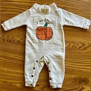 Pumpkin Green Babies 100% organic cotton infant one piece